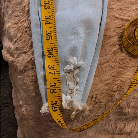 Light Blue Distressed Jeans - Picture 5 of 6